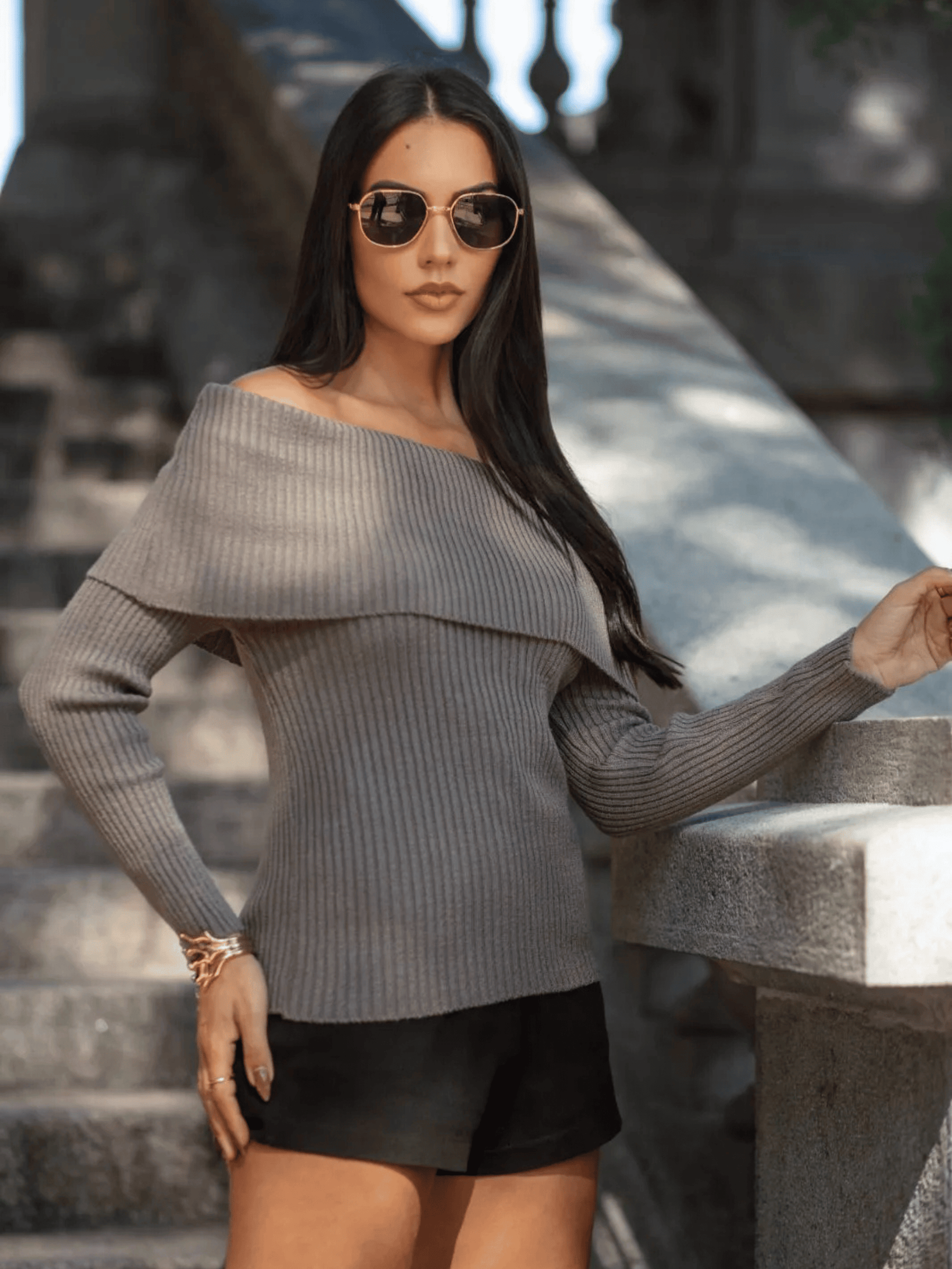 Blusa Feminina de Tricô Mikaelly