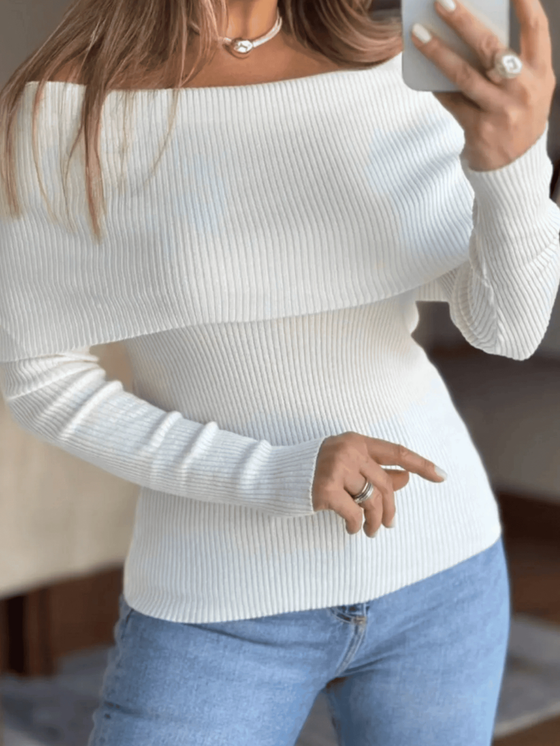 Blusa Feminina de Tricô Mikaelly