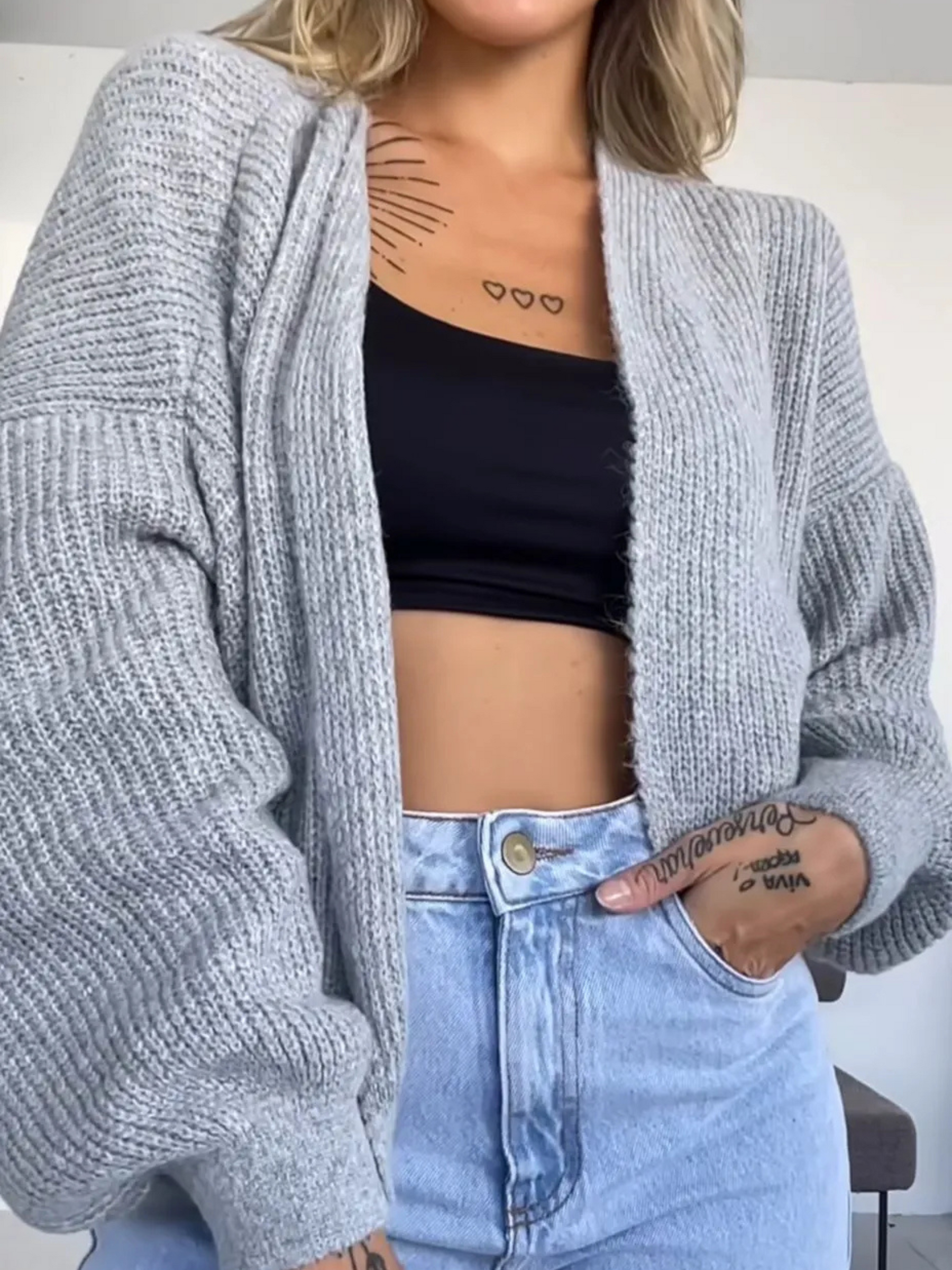 Casaco Feminino de Tricô Lizie