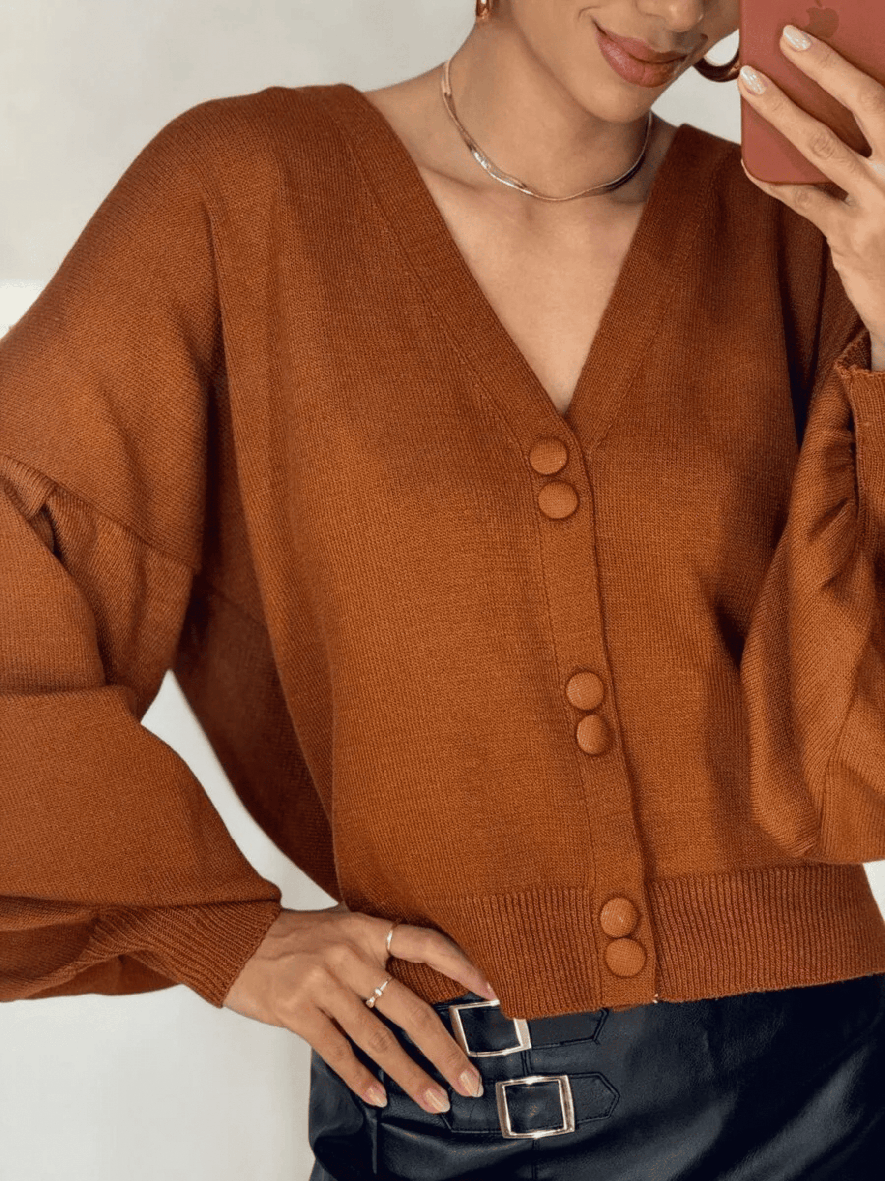 Casaco Feminino de Tricô Francine