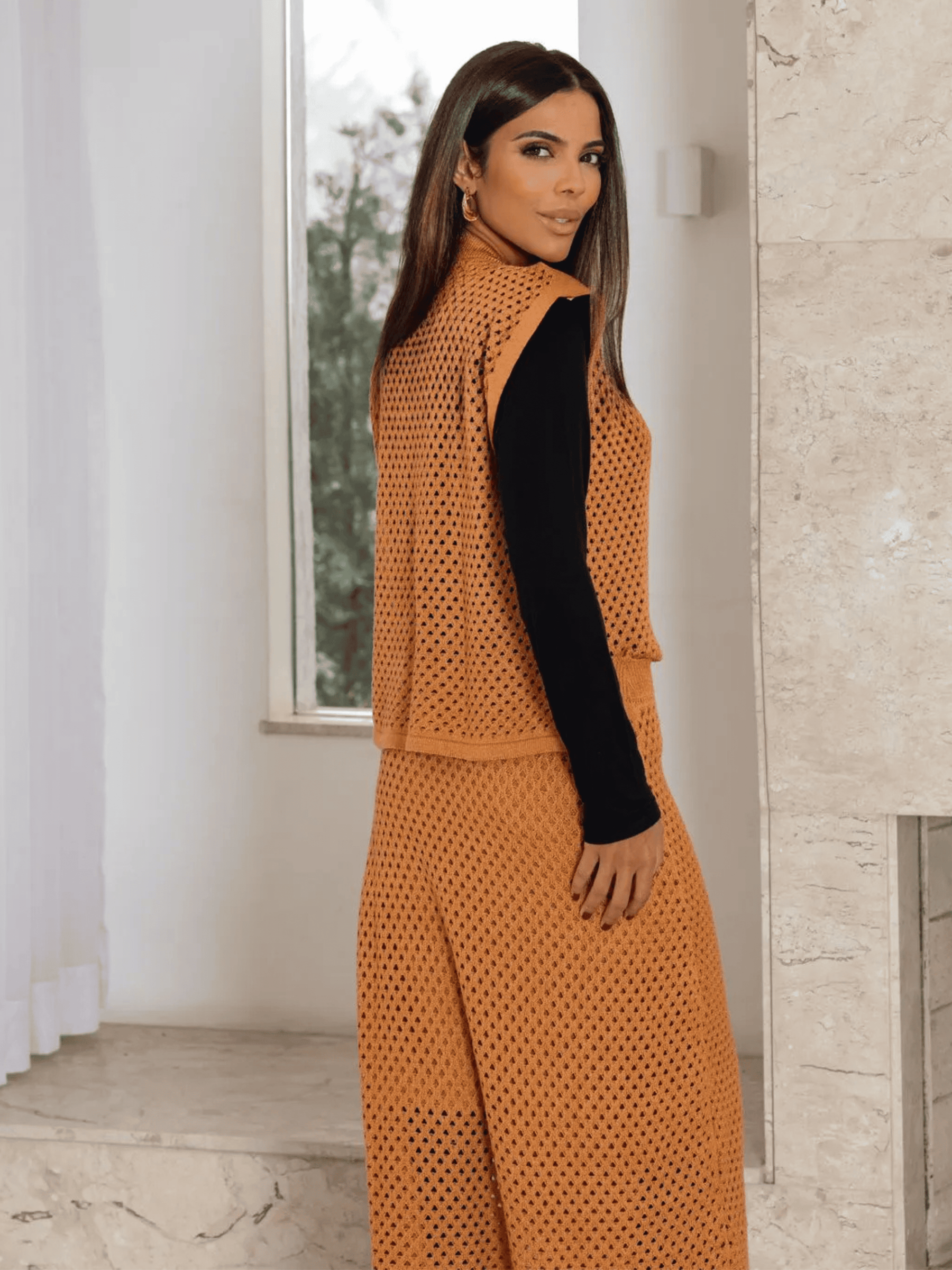 Conjunto de Tricô Colmeia