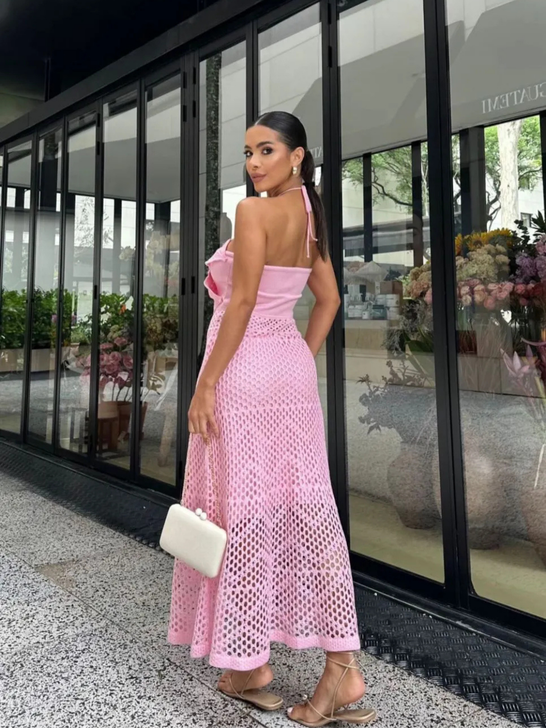 Vestido de Tricô Flor Jasmin