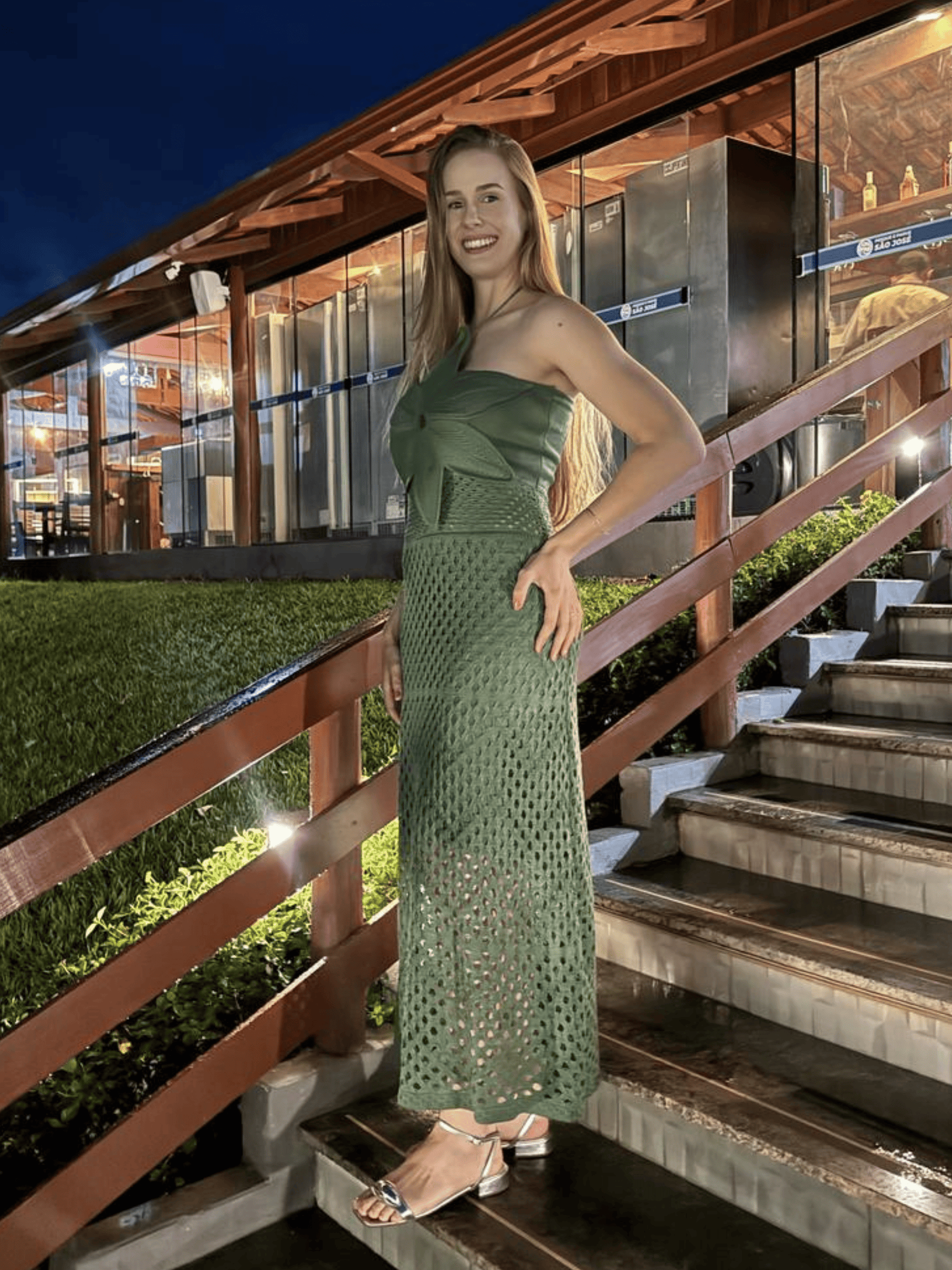 Vestido de Tricô Flor Jasmin