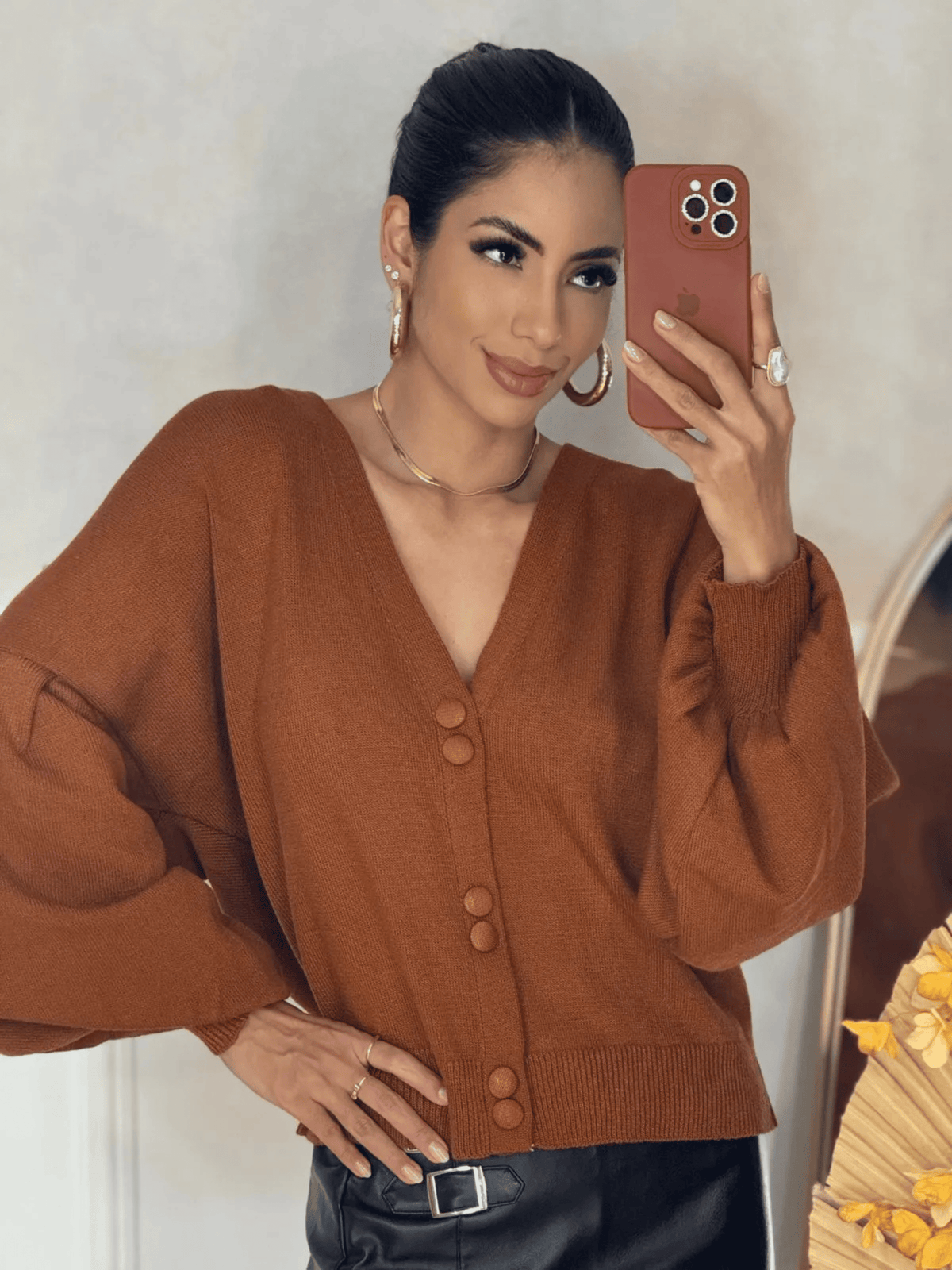 Casaco Feminino de Tricô Francine