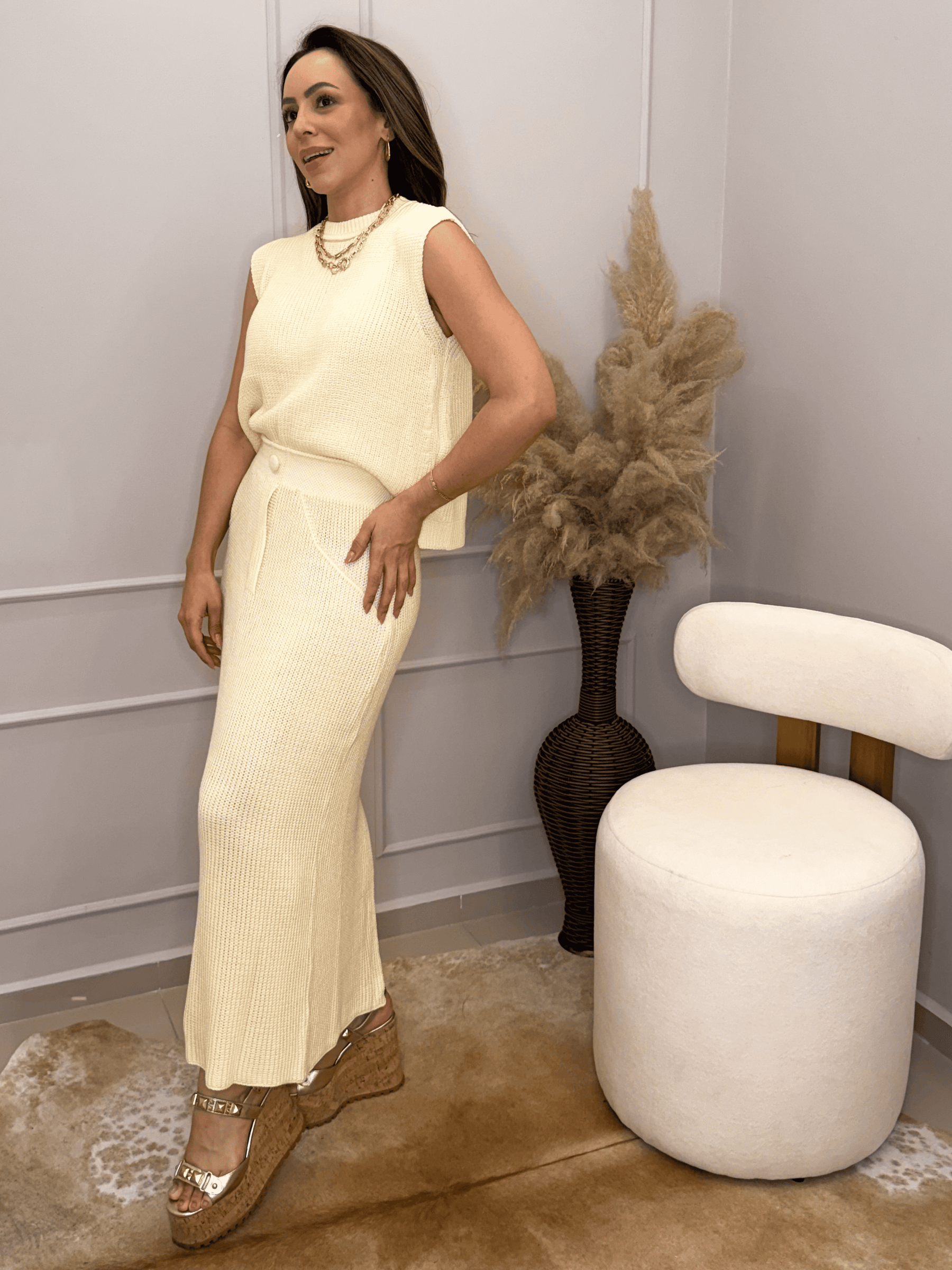 Conjunto de Tricô Laila