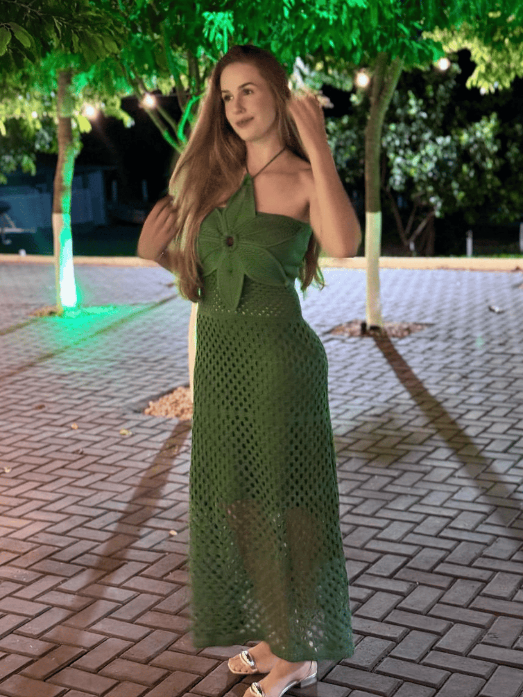 Vestido de Tricô Flor Jasmin