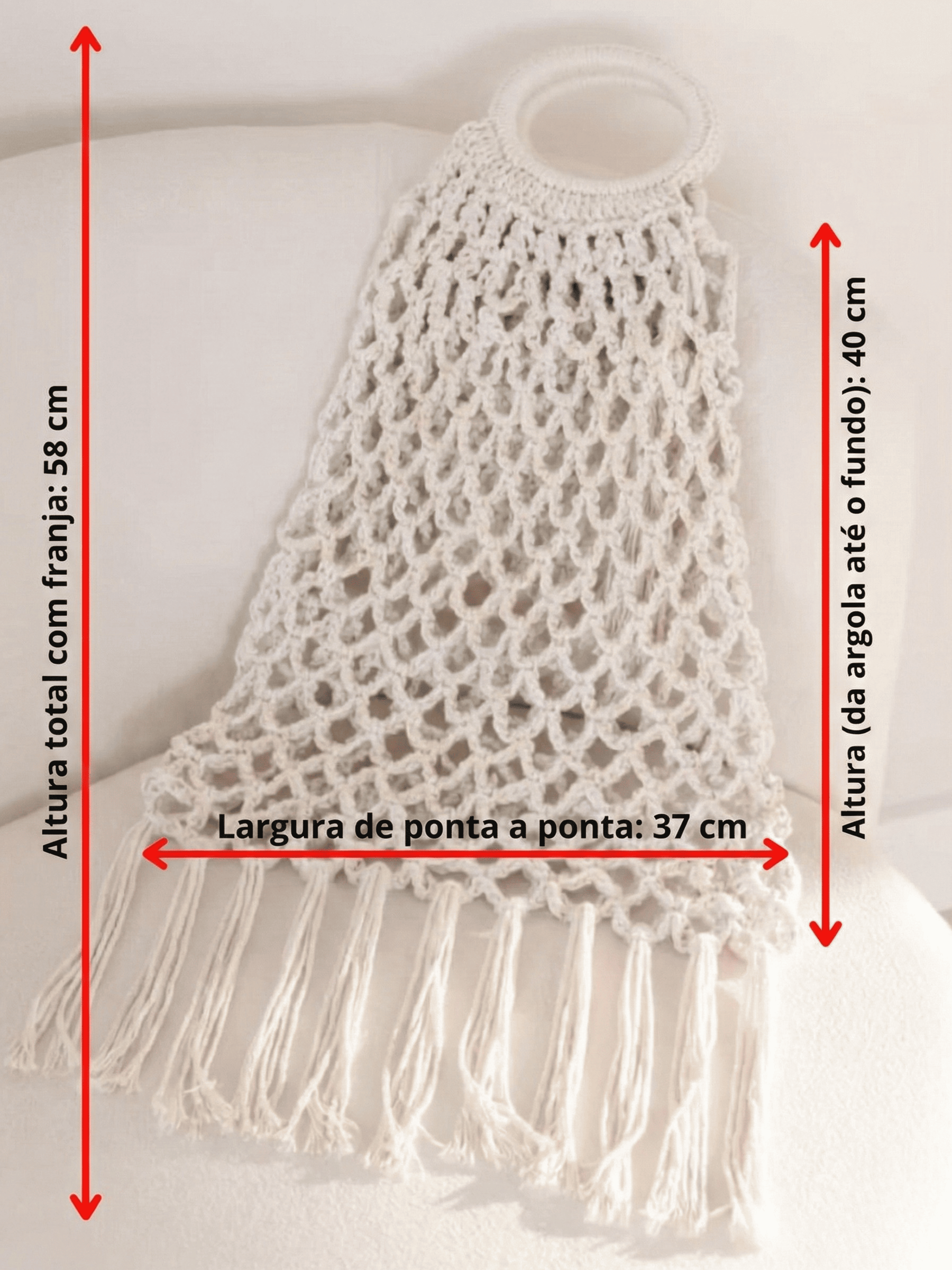 Bolsa Feminina de Crochê Riviera Boho