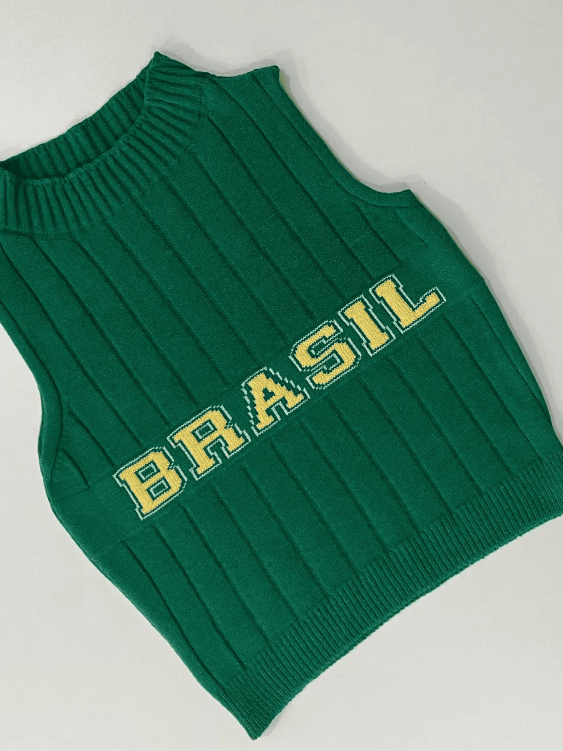 Regata Feminina de Tricô Canelada Brasil