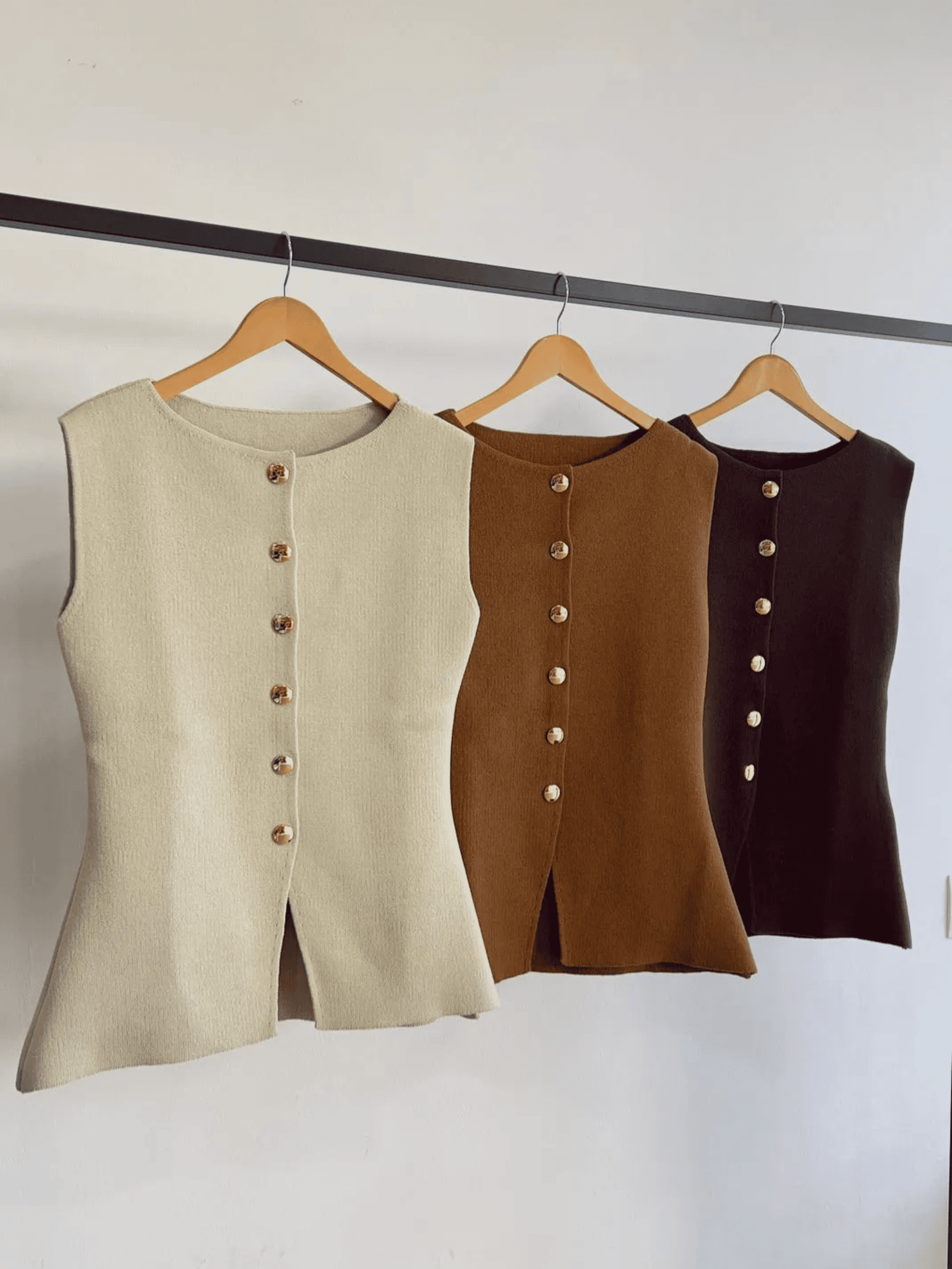 Colete Feminino de Tricô Ully