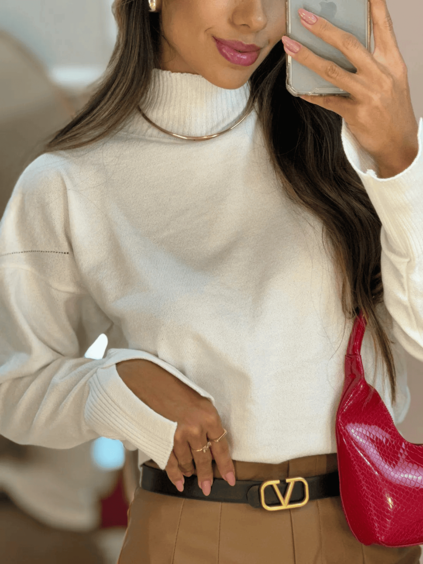 Blusa Feminina de Tricô Leticia