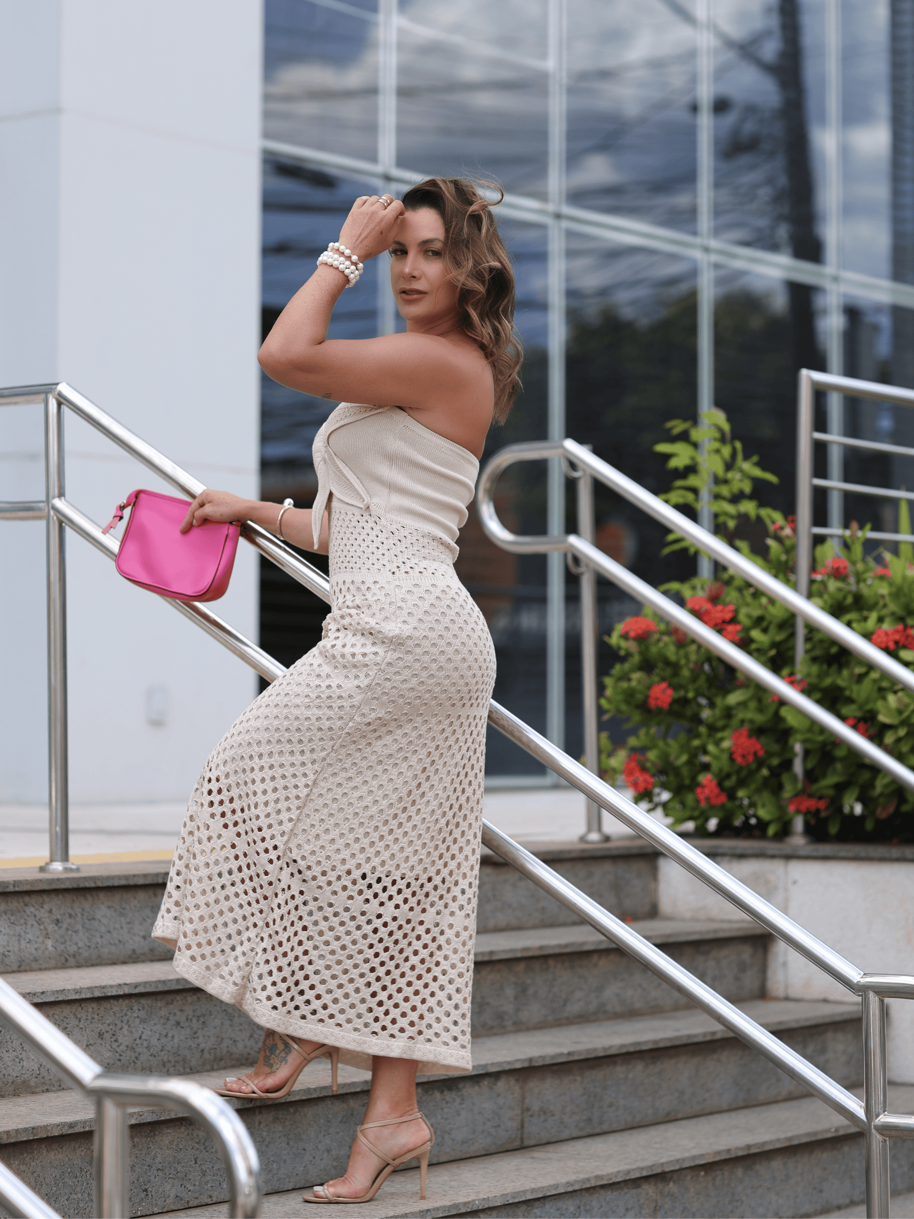 Vestido de Tricô Flor Jasmin