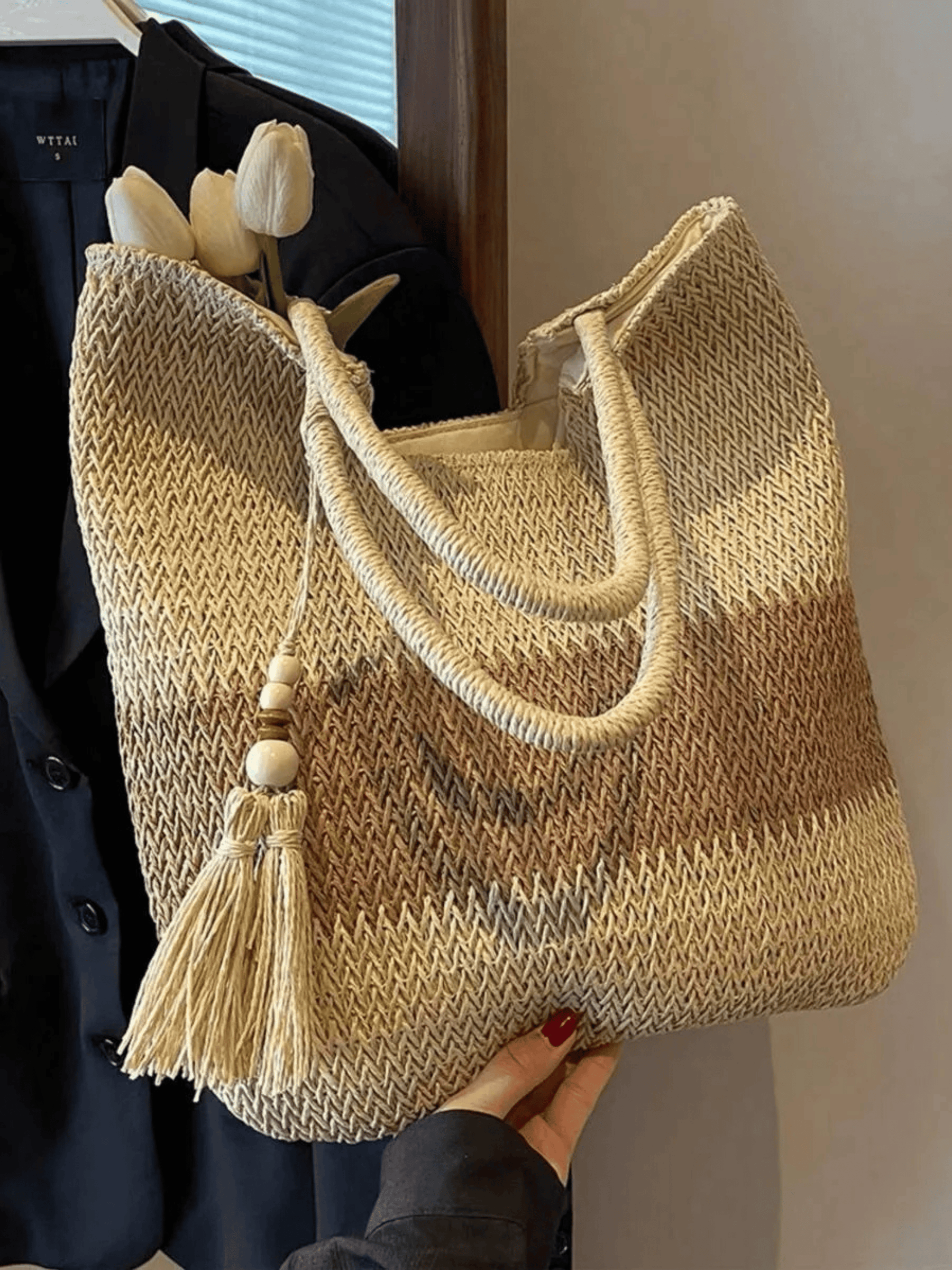 Bolsa Feminina Riviera Palha Chic
