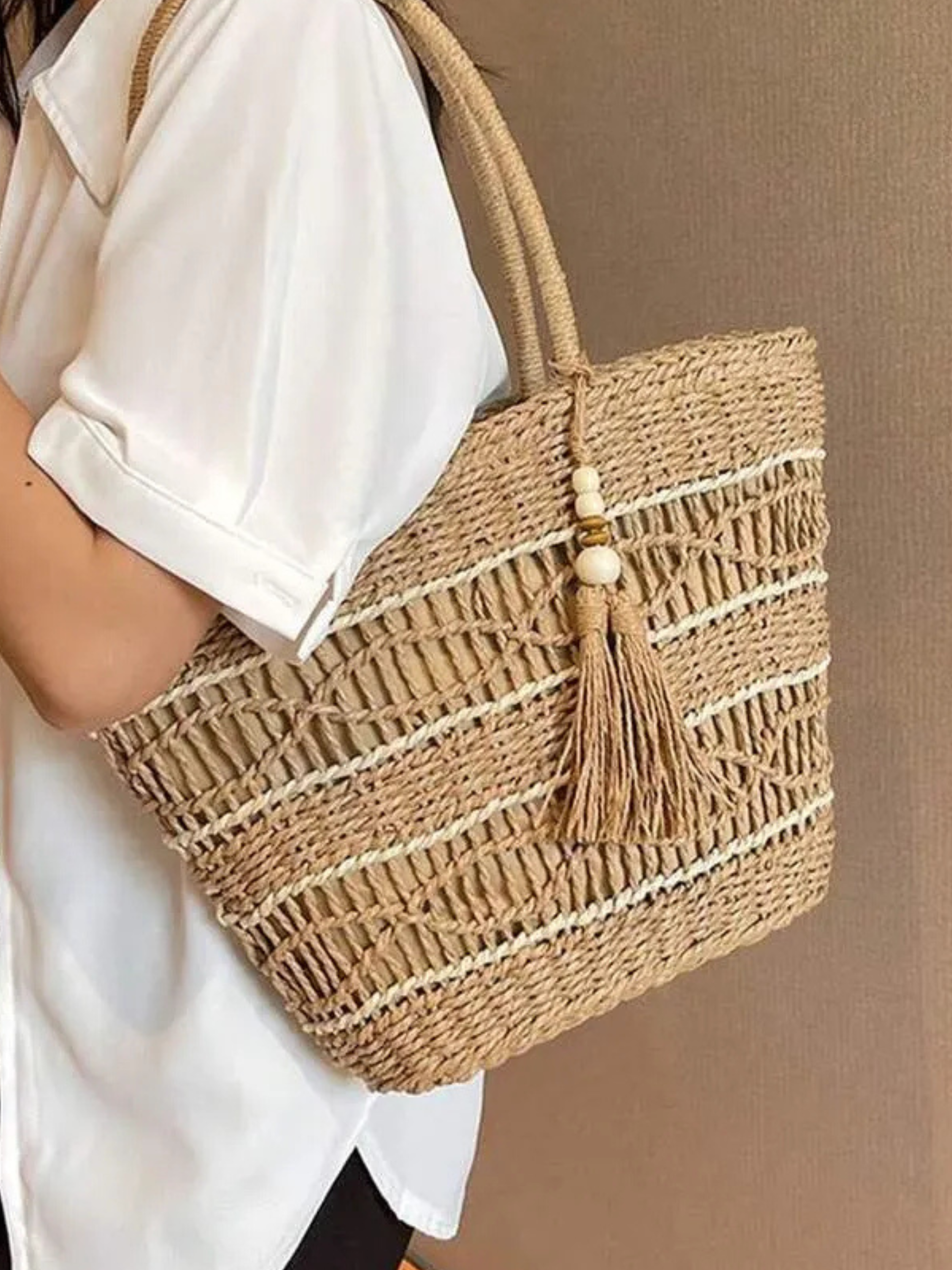 Bolsa Feminina Riviera Palha Elegance