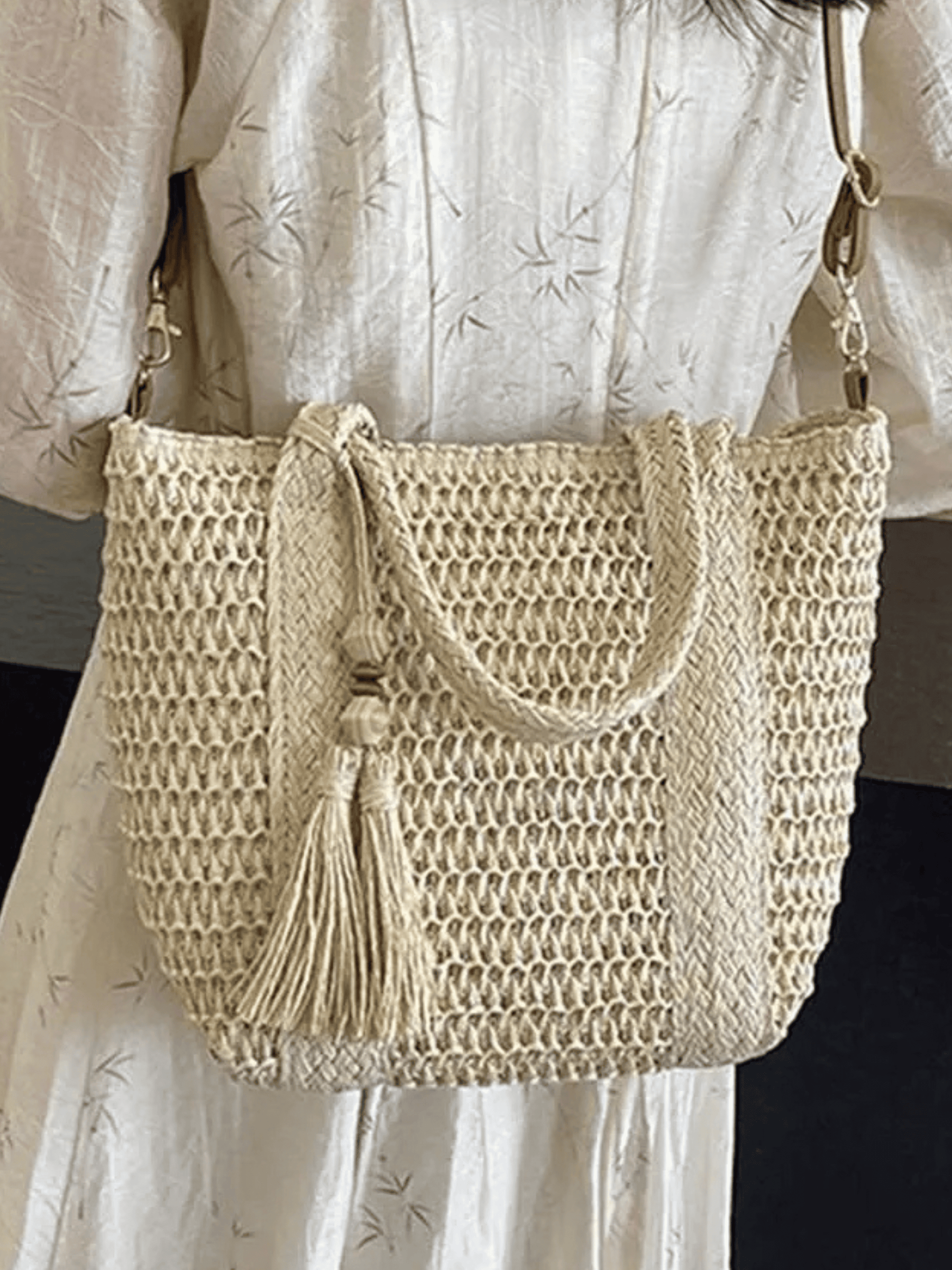 Bolsa Feminina Riviera Palha Natural