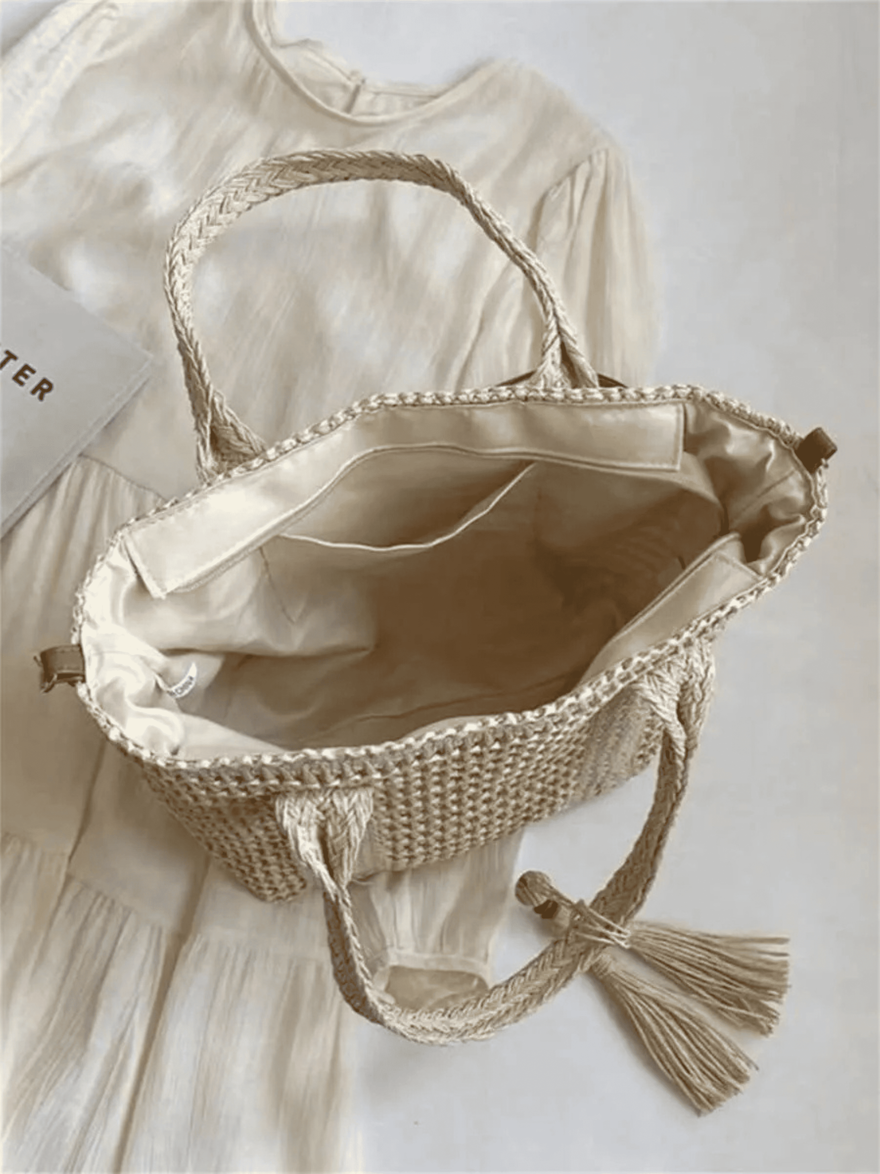 Bolsa Feminina Riviera Palha Natural