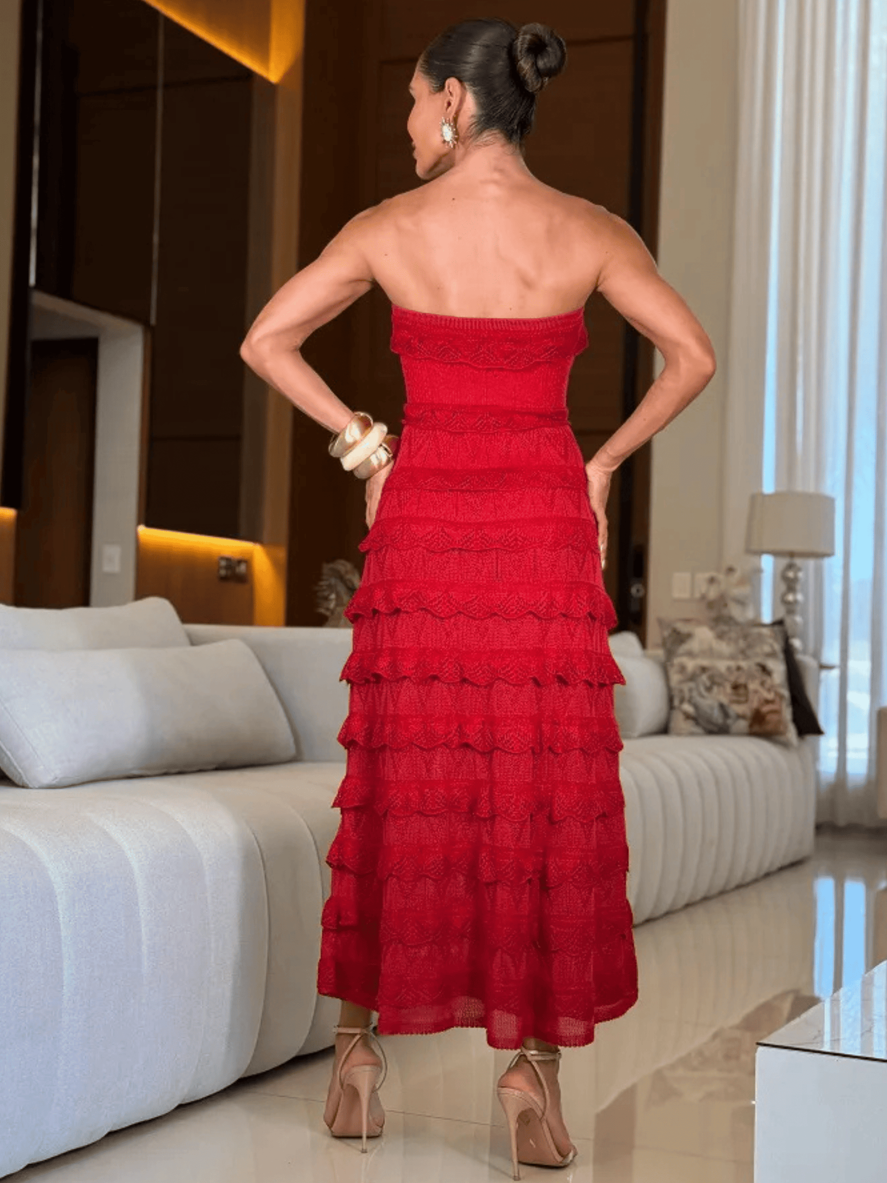 Vestido de Tricô Fiorella + Pelerine