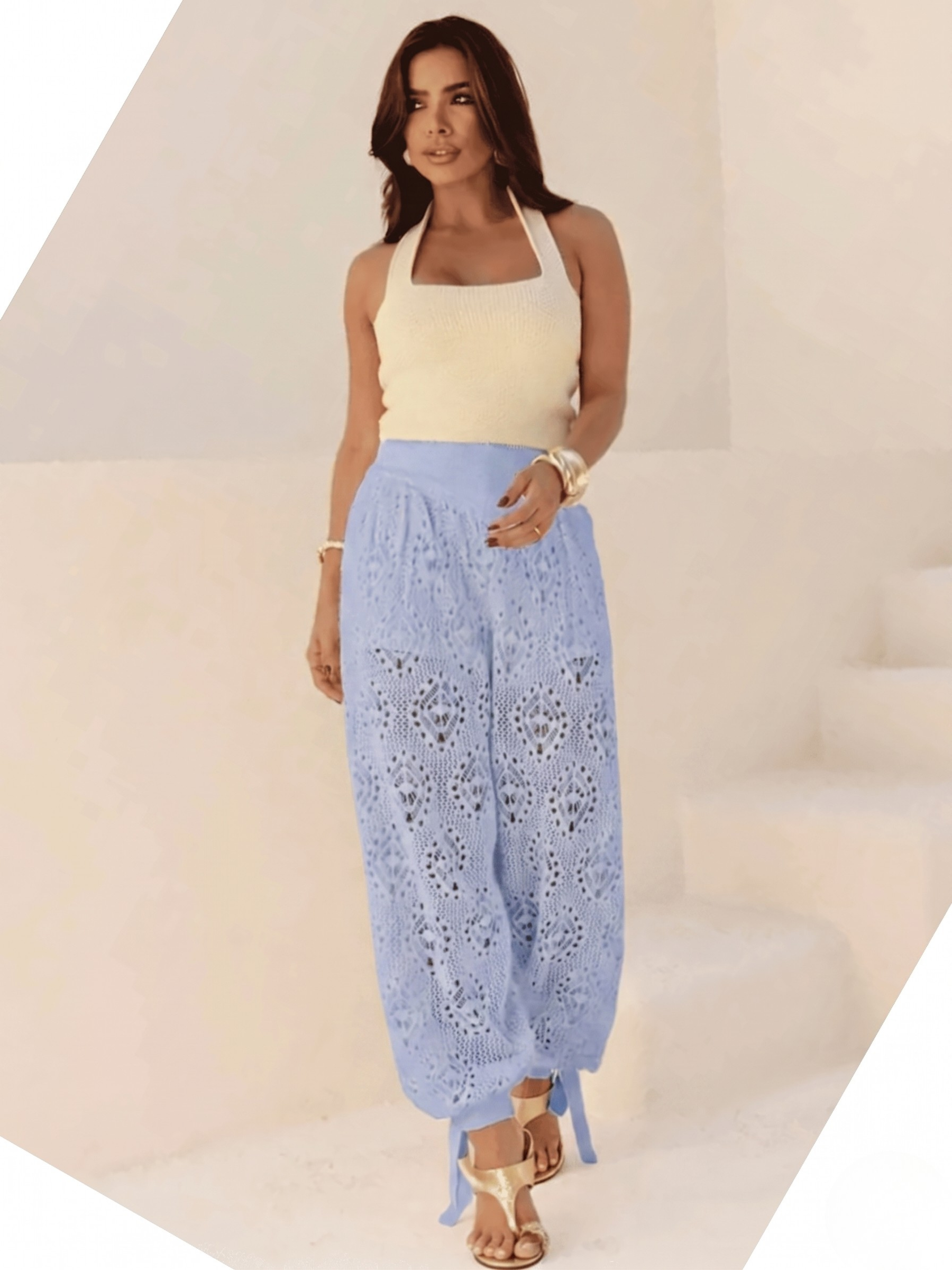 Calça de Tricô Aladdin