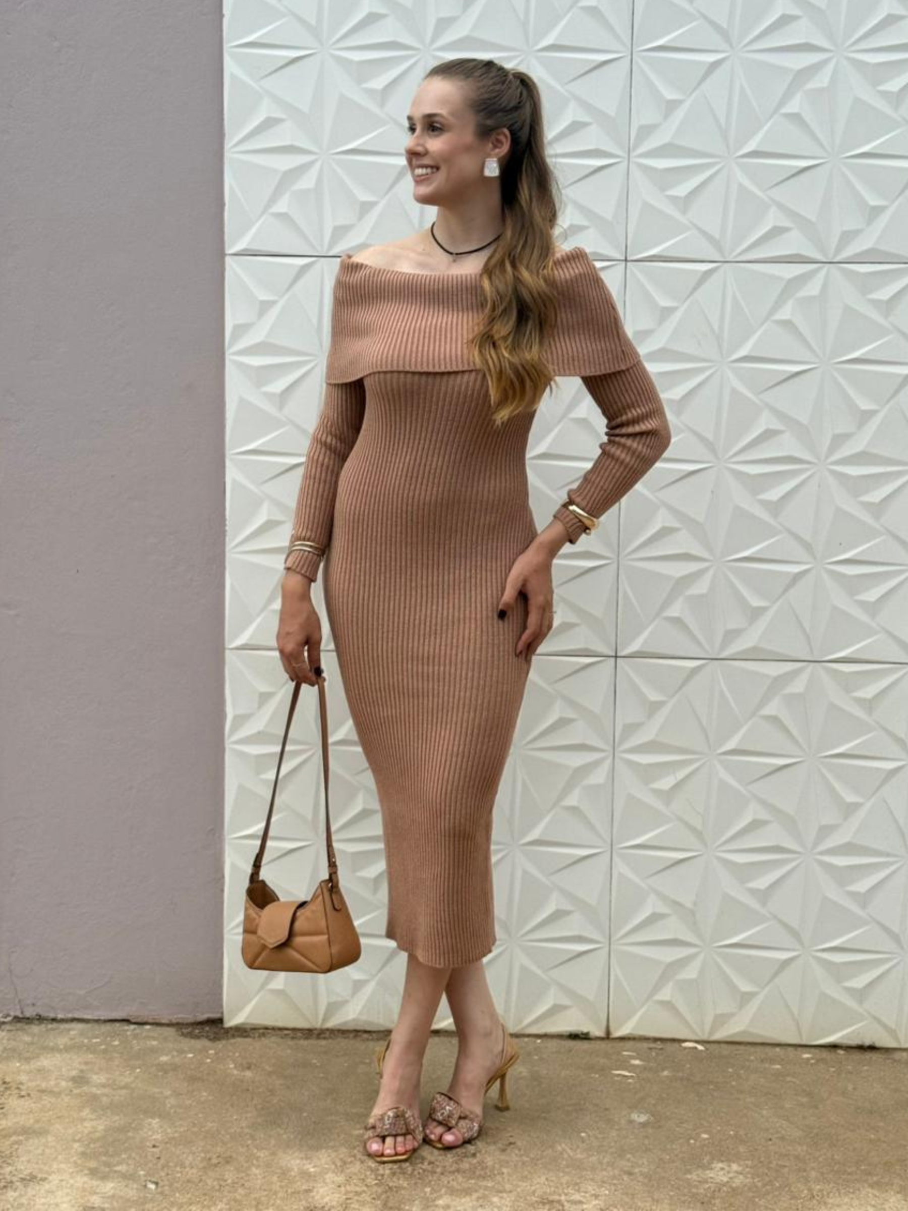 Vestido de Tricô Lila