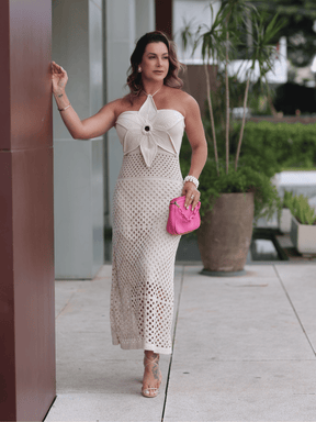 Vestido de Tricô Flor Jasmin