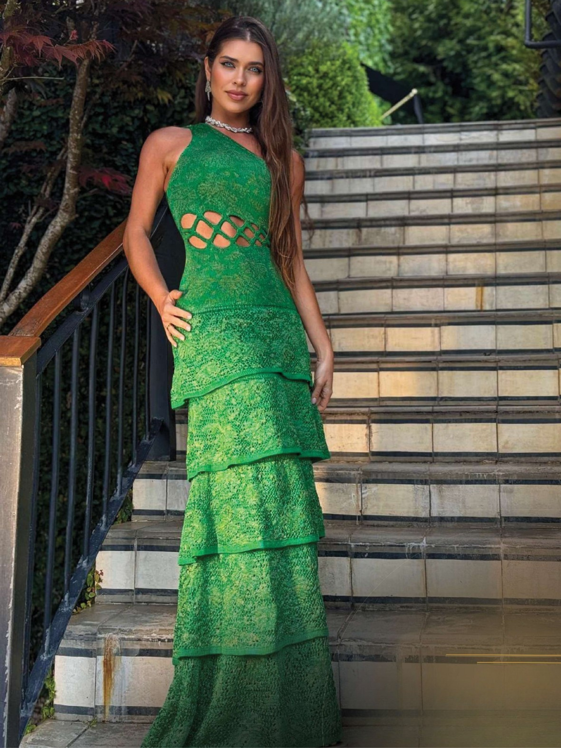 Vestido de Tricô Margareth + Pelerine