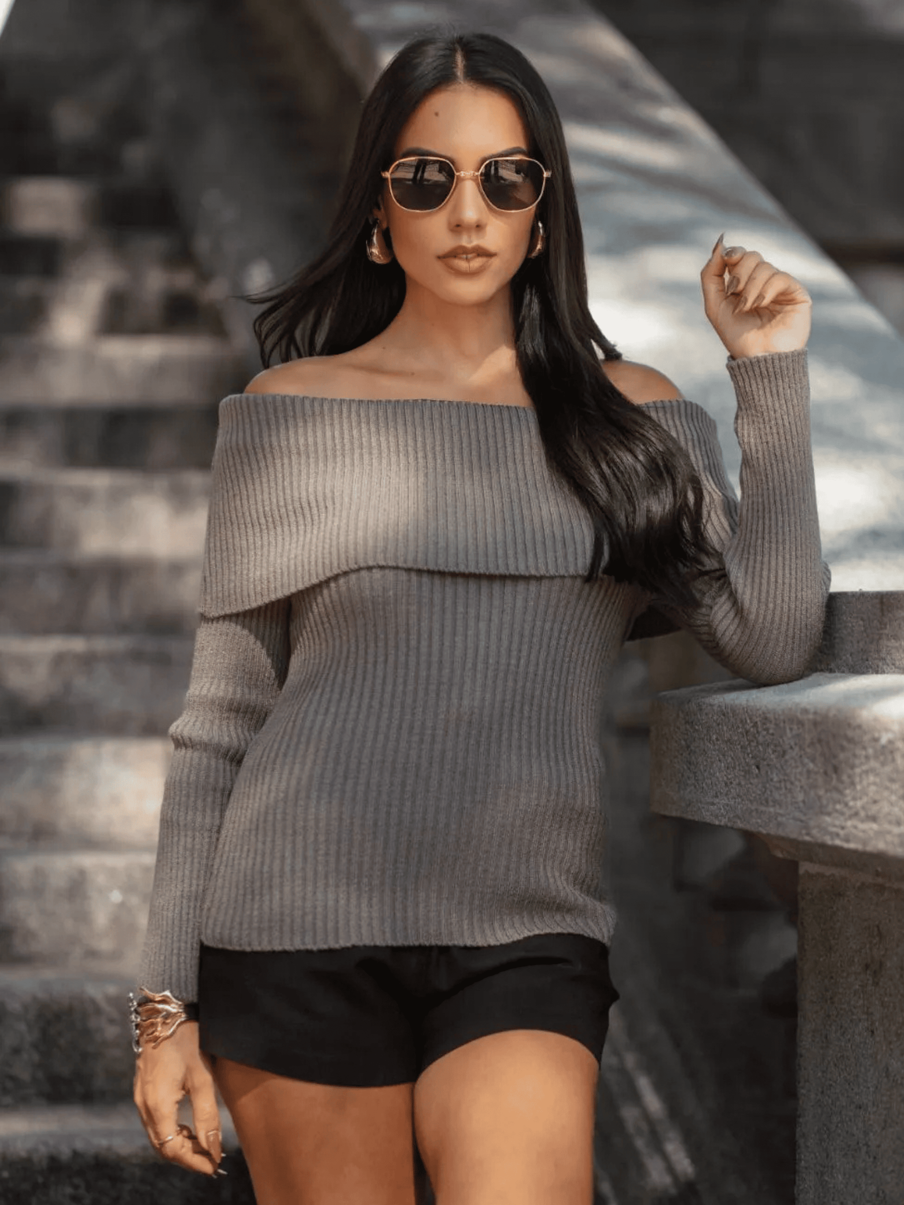 Blusa Feminina de Tricô Mikaelly