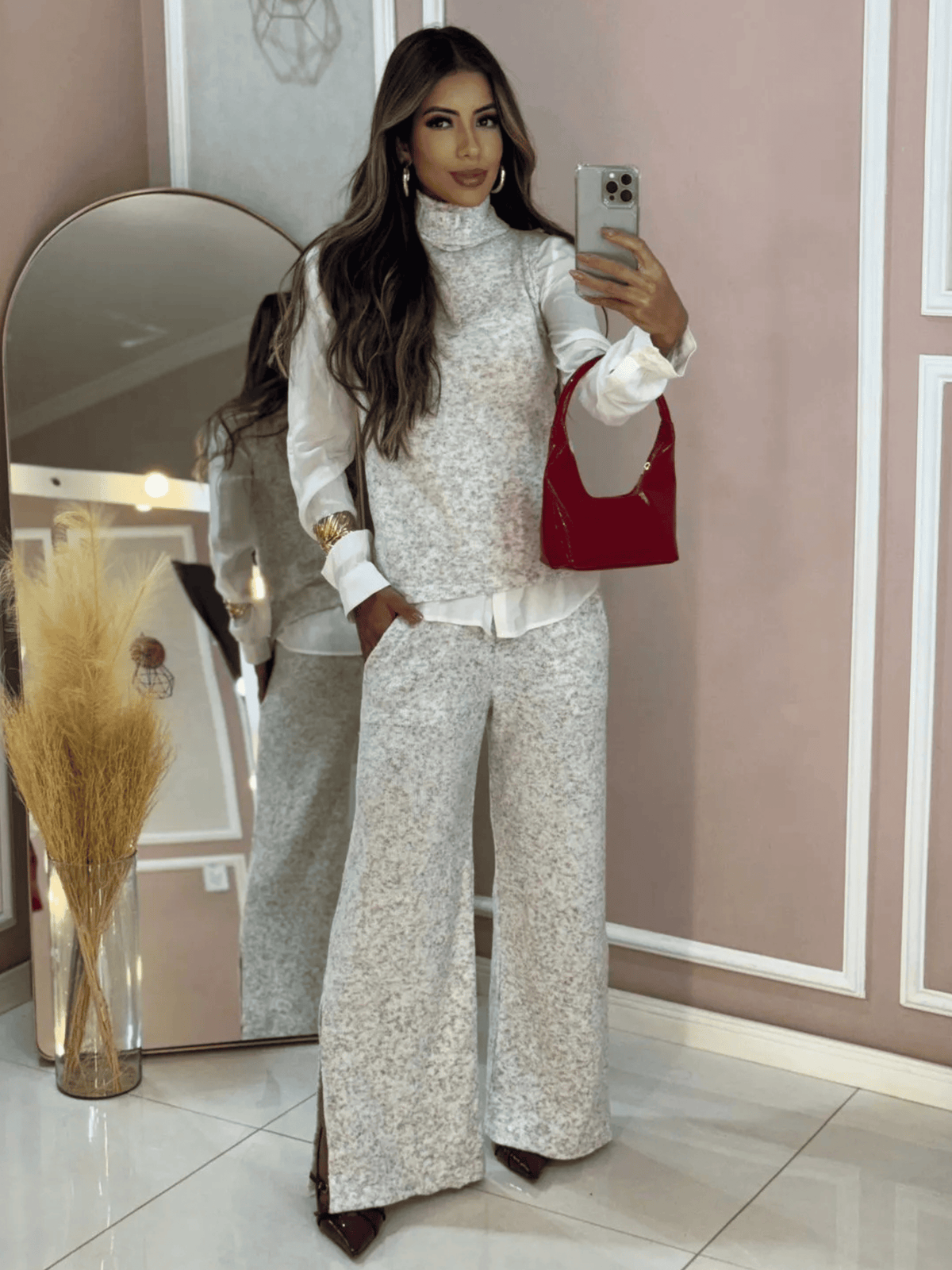 Conjunto de Tricô Laureana