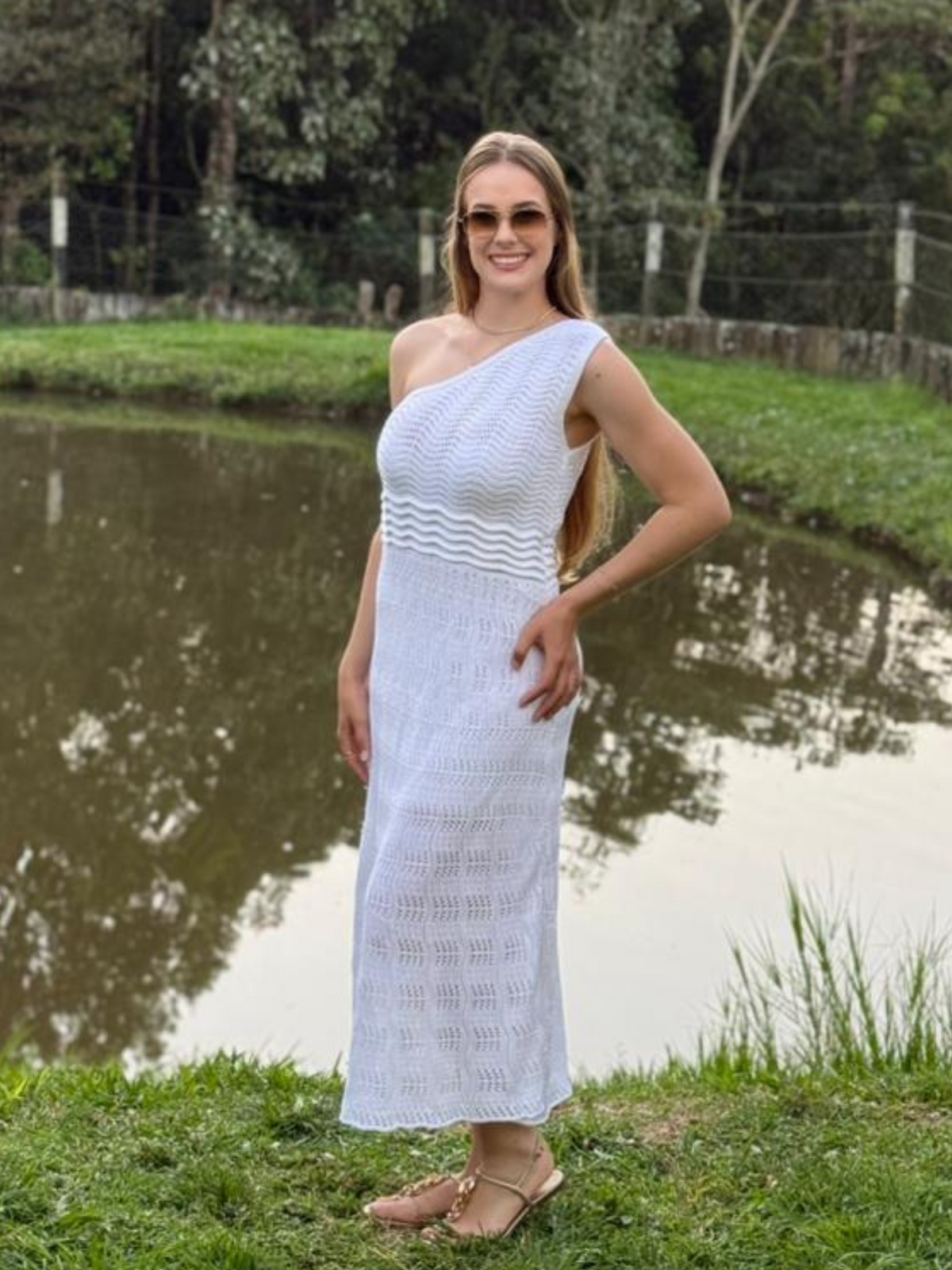 Vestido de Tricô Suiça