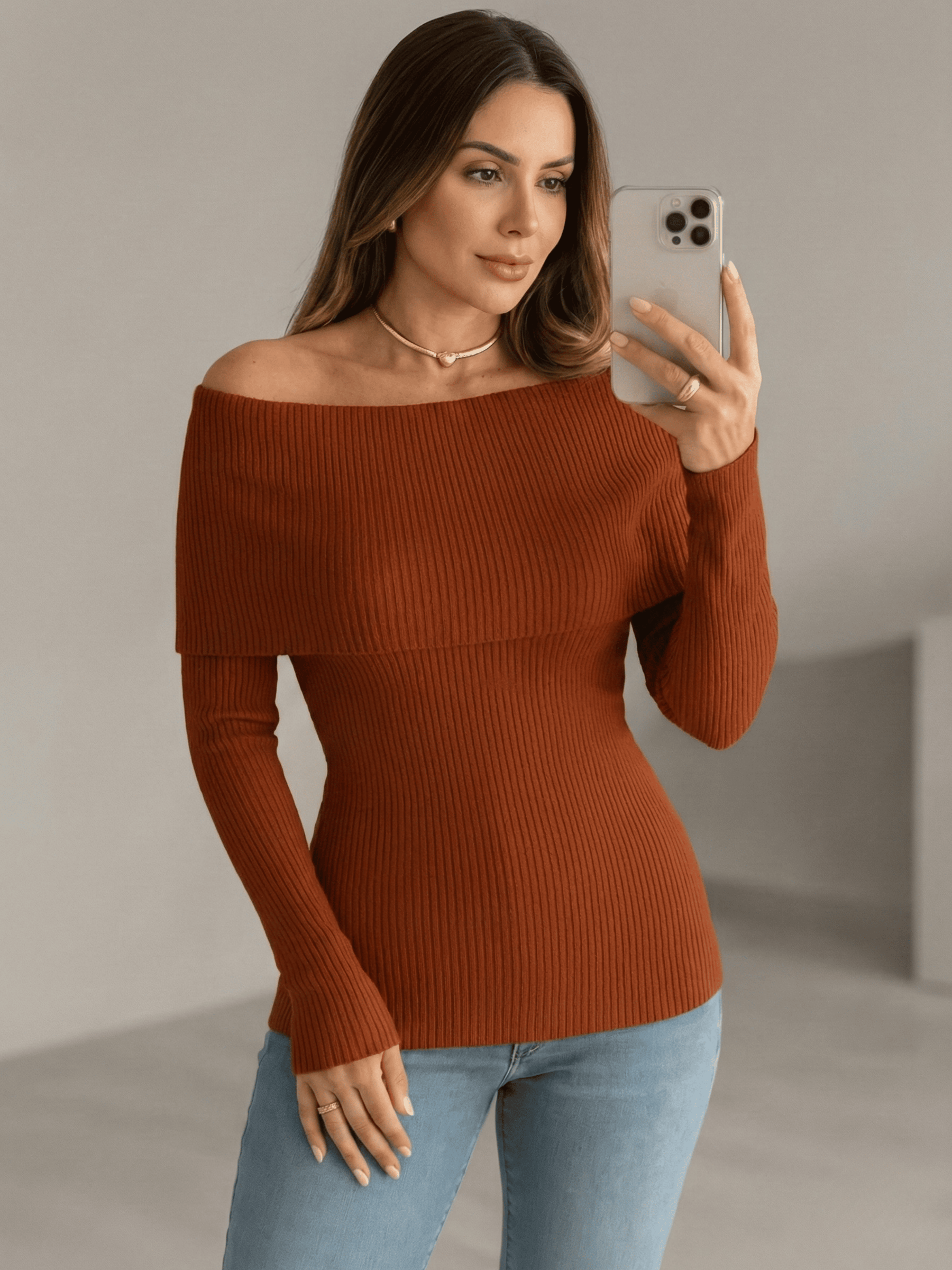 Blusa Feminina de Tricô Mikaelly