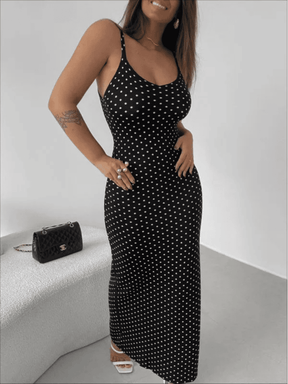 Vestido de Tricô Poá