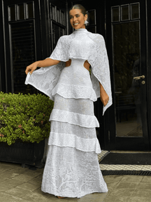 Vestido de Tricô Cinthia + Pelerine