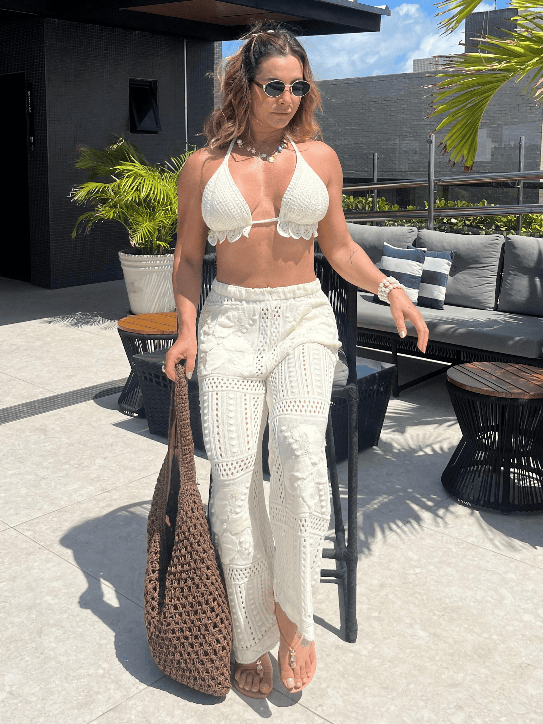 Conjunto de Tricô Zâmbia