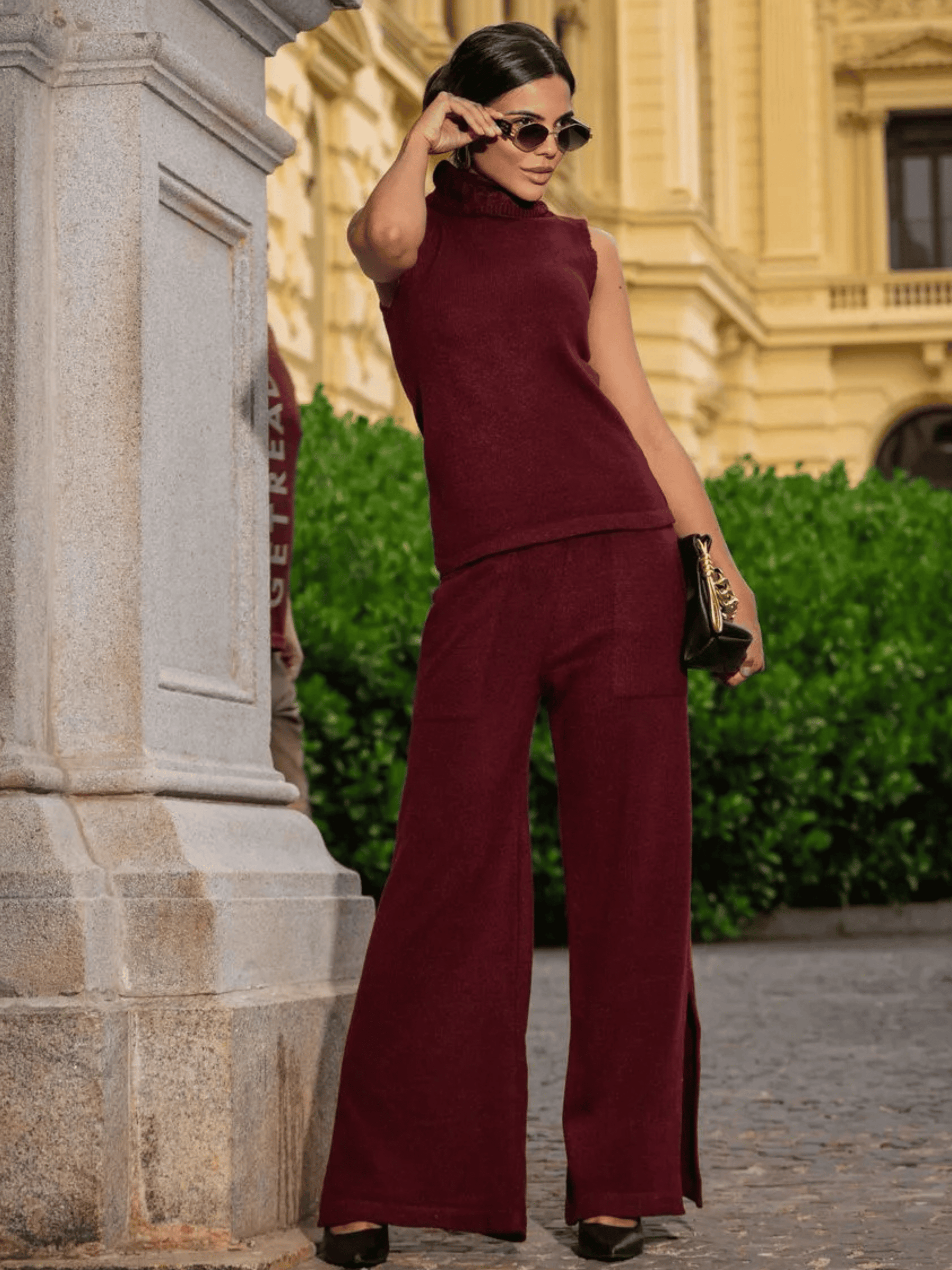 Conjunto de Tricô Laureana