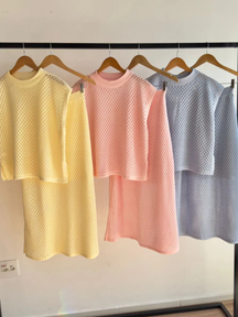 Conjunto de Tricô Colmeia