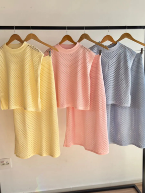 Conjunto de Tricô Colmeia