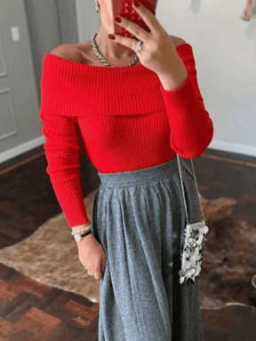 Blusa Feminina de Tricô Mikaelly