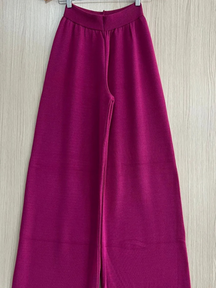 Calça de Tricô Pantalona