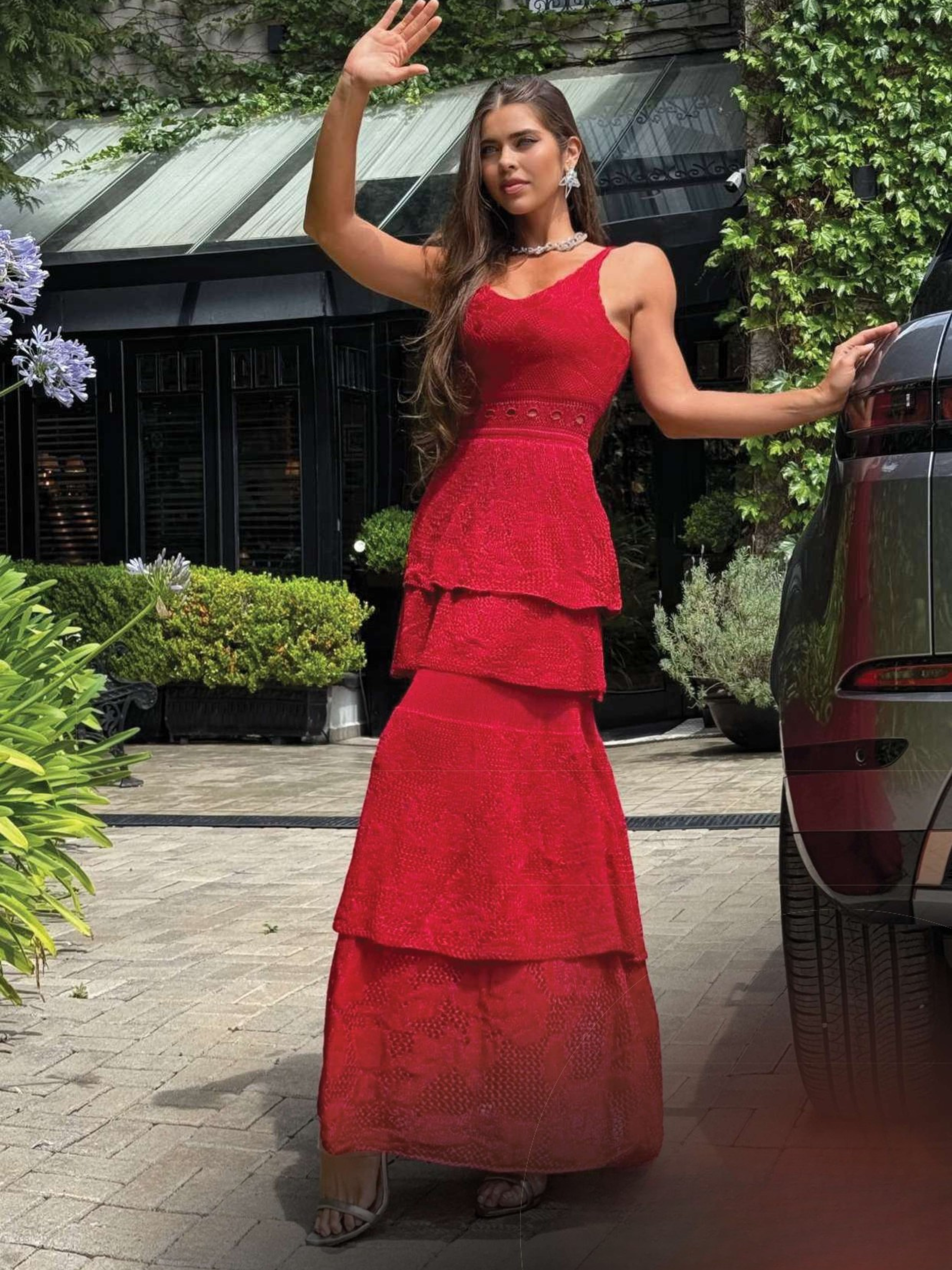 Vestido de Tricô Anelise + Pelerine