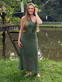 Vestido de Tricô Flor Jasmin