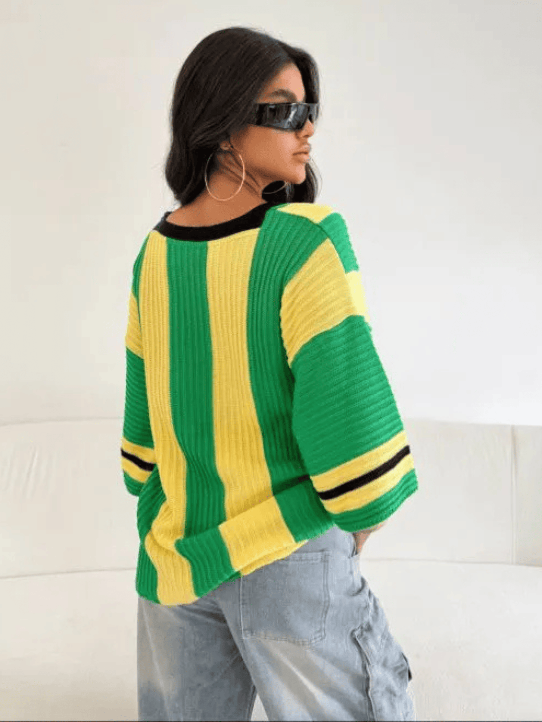 Blusa Feminina de Tricô Oversized Brasil