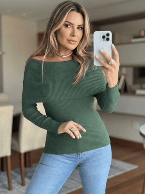Blusa Feminina de Tricô Mikaelly