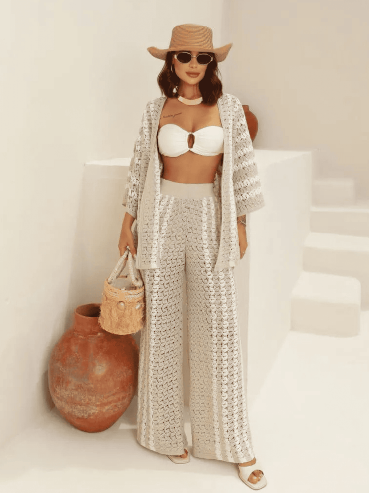 Saída de Praia de Tricô Pequim