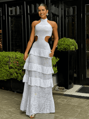 Vestido de Tricô Cinthia + Pelerine