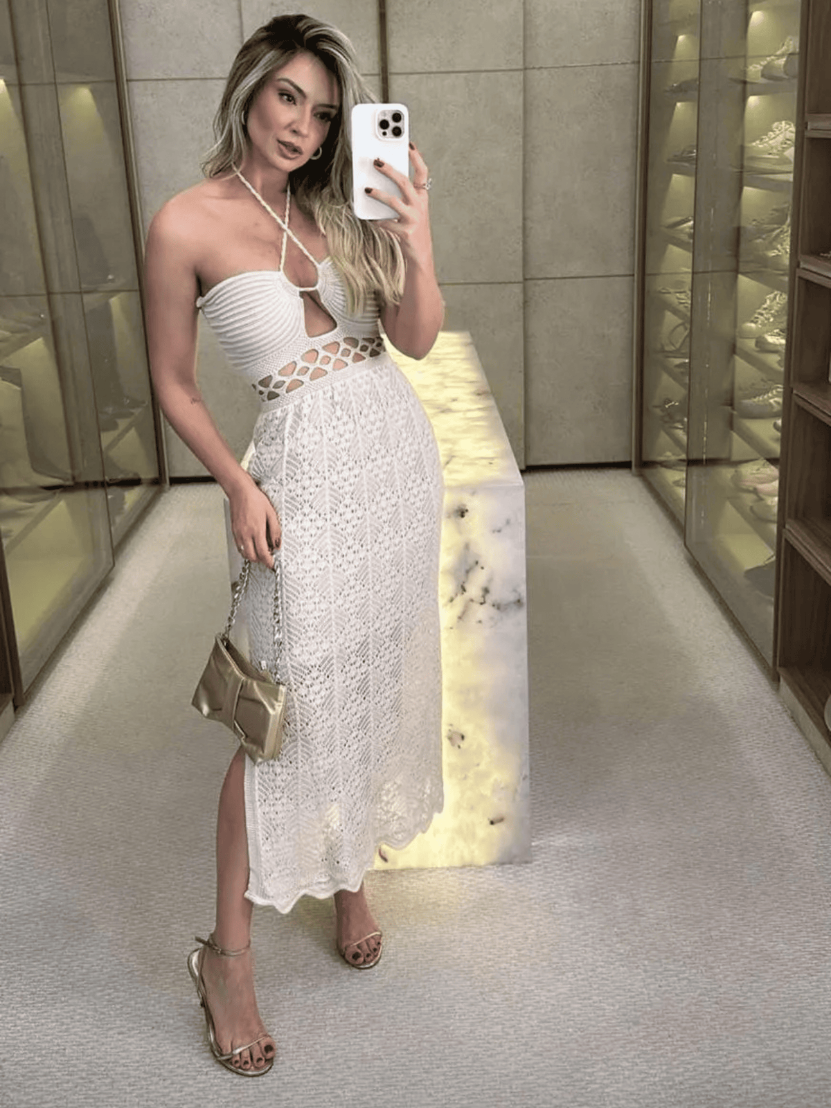 Vestido de Tricô Ipanema - Coleção Natal e Réveillon