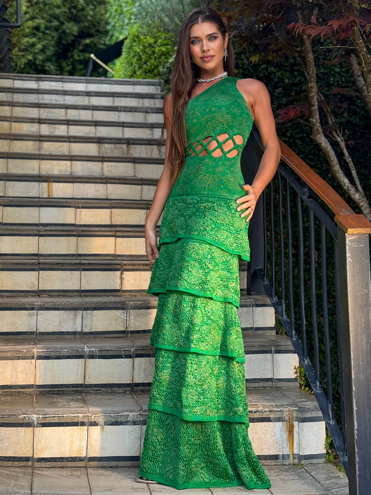 Vestido de Tricô Margareth + Pelerine