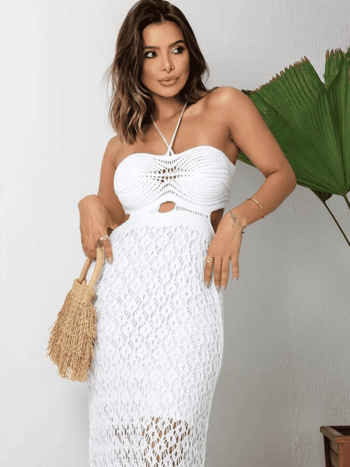 Vestido de Tricô Lavínia - Coleção Natal e Réveillon