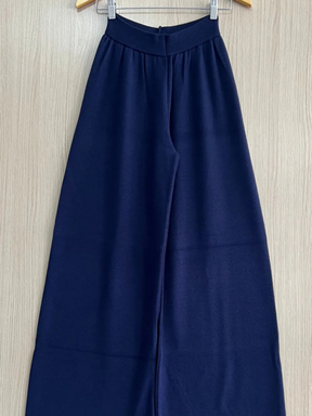Calça de Tricô Pantalona