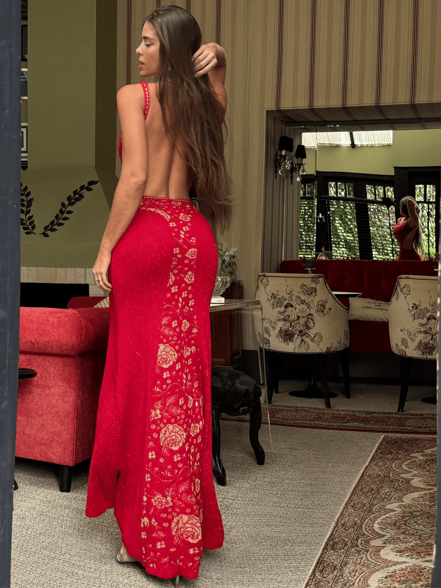 Vestido de Tricô Leila + Pelerine