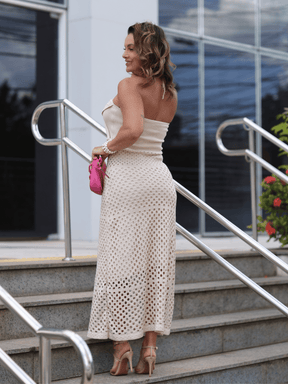 Vestido de Tricô Flor Jasmin