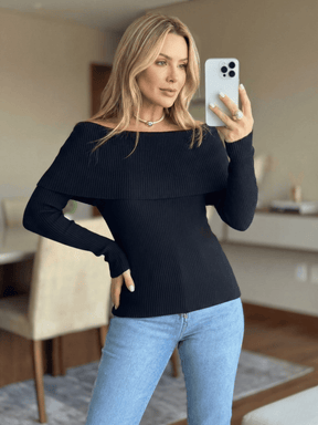 Blusa Feminina de Tricô Mikaelly