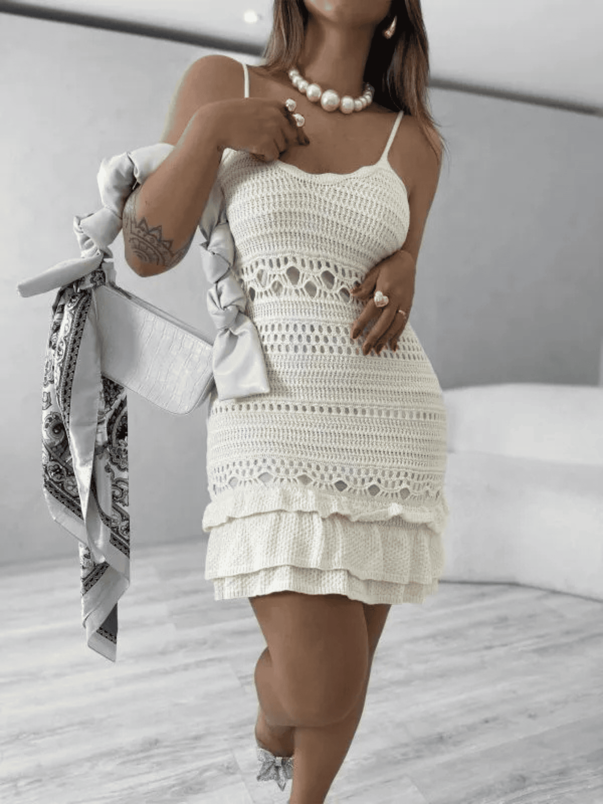 Vestido de Tricô Melanie - Coleção Natal e Réveillon